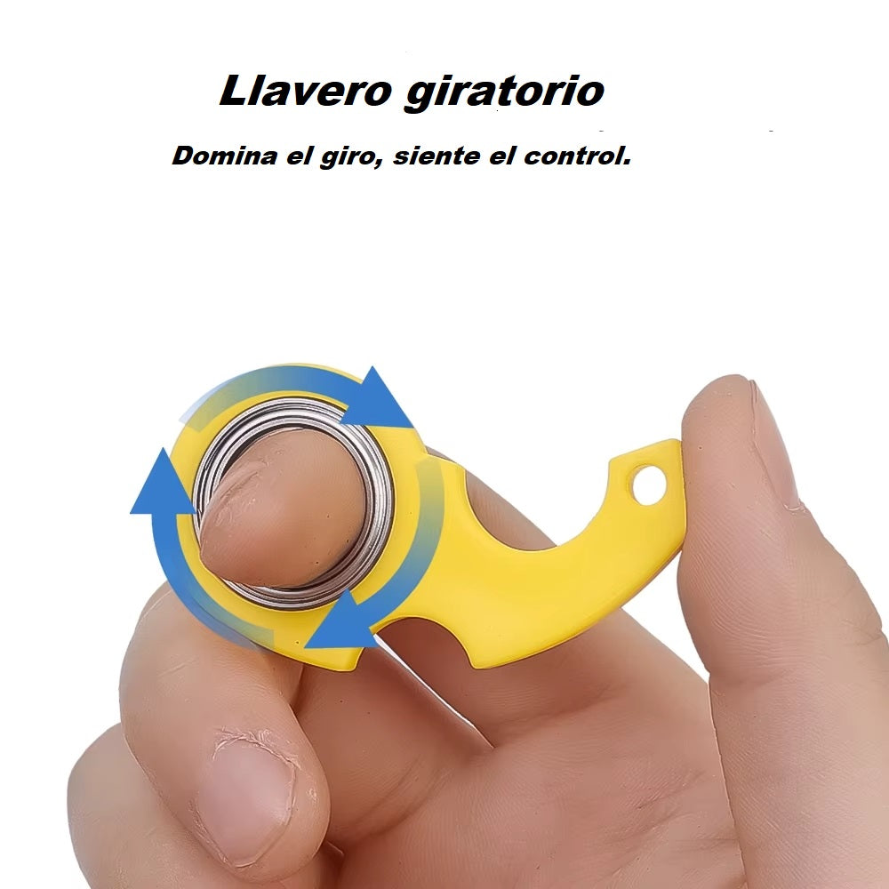 Llavero spinner metálico