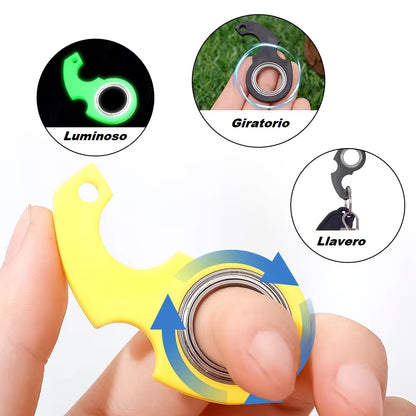 Llavero spinner metálico